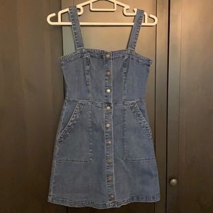 Denim mini dress
